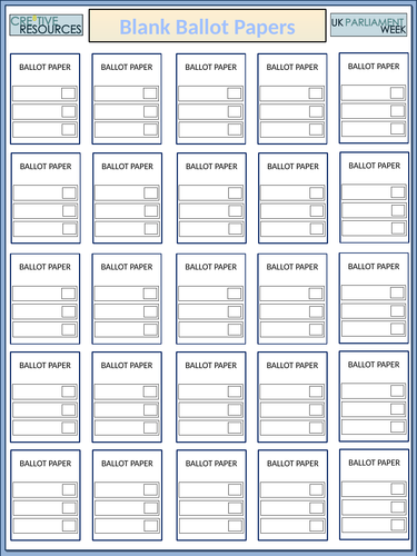 Politics Ballot box | Teaching Resources