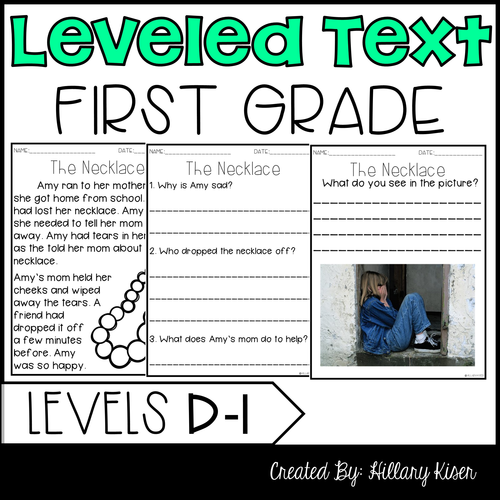Leveled Text: 1st Grade | Teaching Resources