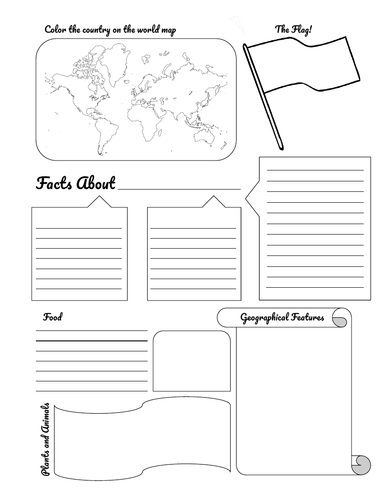 country research project template free download