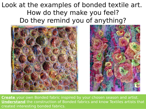 AQA Art and Design Bonded Fabrics Lesson (Angelina Fibers)