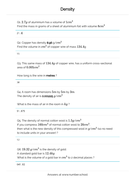 Density worksheet for GCSE Maths / Science | Teaching Resources