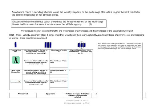 Revision resources for Unit 1 BTEC Award Sport | Teaching Resources