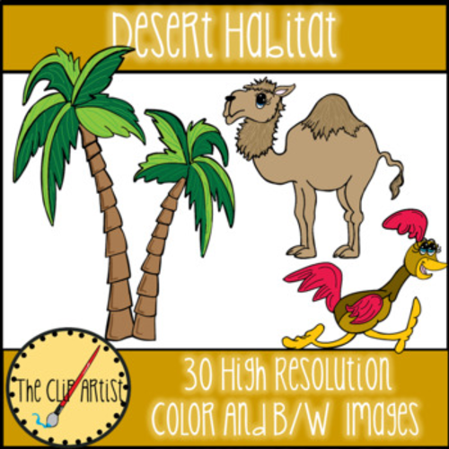 Desert Habitat Clip Art | Teaching Resources