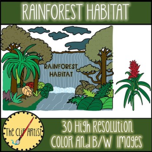 Rain Forest Habitat Clip Art | Teaching Resources