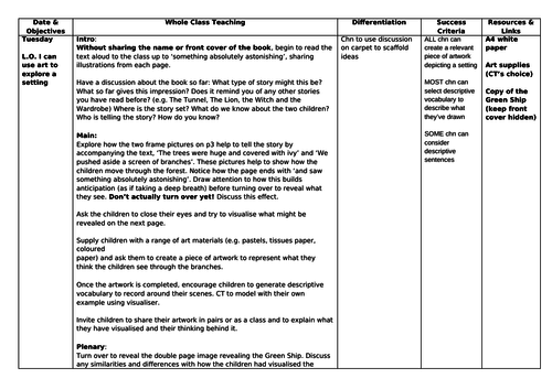 The Green Ship - 4 weeks of lesson plans | Teaching Resources