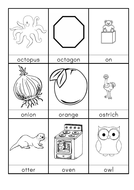 O words beginning with O flashcards  Teaching Resources