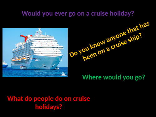 Cruise holidays