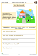 reading comprehension for beginners year 1 ks1 teaching resources