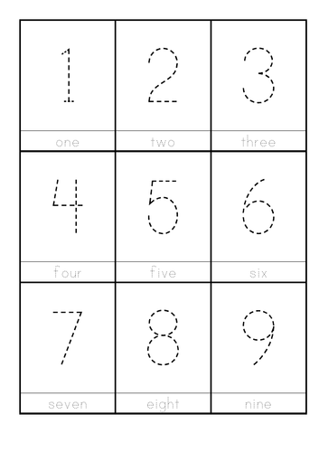 Numbers1 to 99 in dashed print. | Teaching Resources