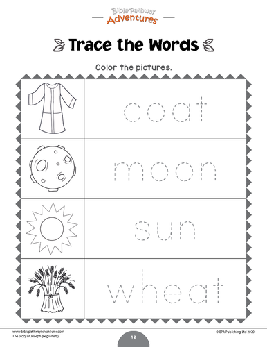 Joseph Activity Book for Beginners | Teaching Resources