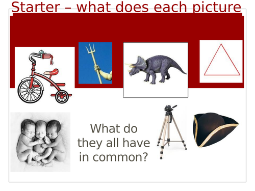 KS3 "The Trinity" lesson and assessment -  2 lessons