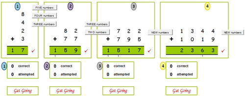 Addition column written method - paperless classroom.