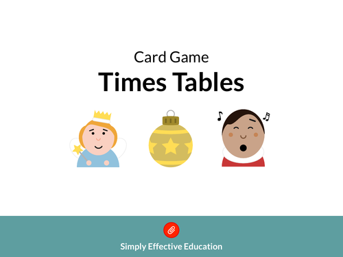 Christmas Card Game (Times Tables) | Teaching Resources