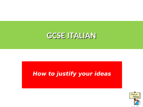 NEW ITALIAN GCSE WRITING AND SPEAKING PREPARATION RESOURCES AND REVISION
