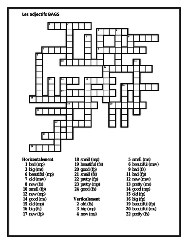 adjectifs-french-adjectives-bags-crossword-teaching-resources