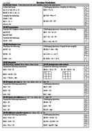 ks3 year 9 maths revision algebra worksheet teaching resources