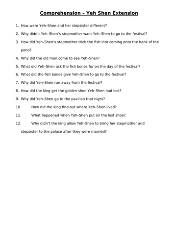 Cinderella Around The World - Lesson 3 - Yeh Shen - Lower KS2 | Teaching  Resources
