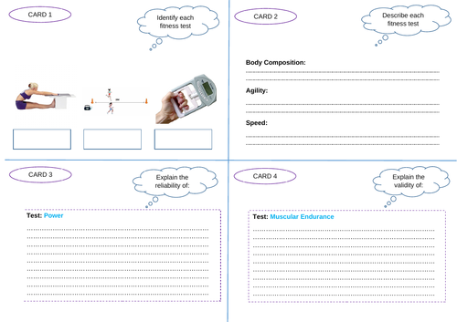 Fitness testing relay cards