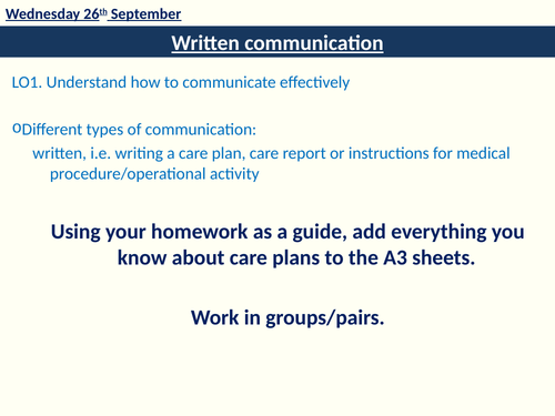 ro22 health and social care coursework