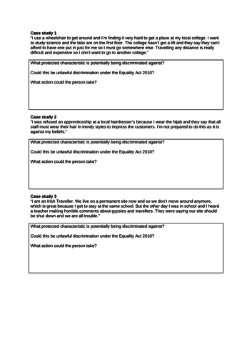 R021 - Equality Act 2010 - Health and Social Care