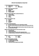 ks3 unit 8a biology diet and digestion worksheets only