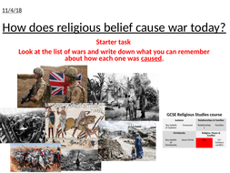 How Religion Causes War Gcse Aqa Spec A Religious Studies Re Rs
