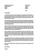 Informal letter writing