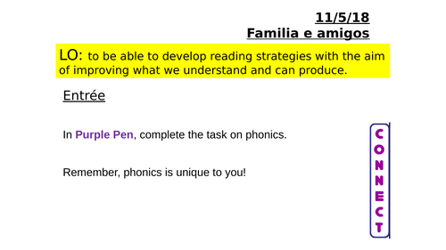 GCSE AQA Unit 1 - 1.1.2F - Hablando de los amigos | Teaching Resources