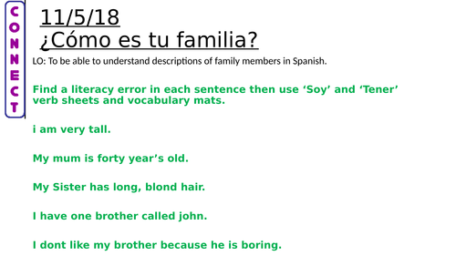 GCSE AQA Unit 1 - 1.1.2F - Hablando de los amigos | Teaching Resources