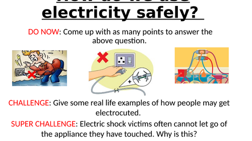 How do we use electricity safely? | Teaching Resources