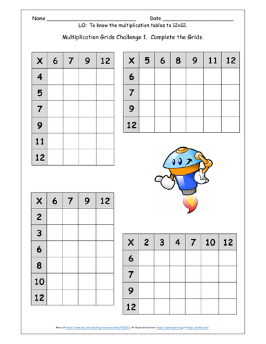 numeracy homework grid ks2