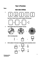 ks2 year 6 maths sats fractions revision teaching resources