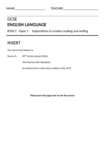 english essay 1 exam paper
