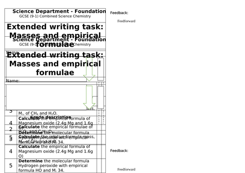GCSE Combined Science Chemistry Homework / Worksheets | Teaching Resources