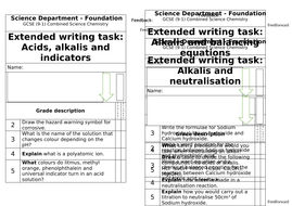 GCSE Combined Science Chemistry Homework / Worksheets | Teaching Resources