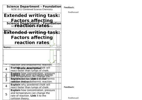 GCSE Combined Science Chemistry Homework / Worksheets | Teaching Resources