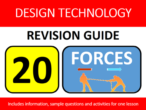 GCSE Design Resistant Materials Revision Lesson #20: Forces Study Guide