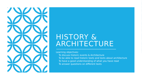 Topics for discussion - History and architechture (ESL)