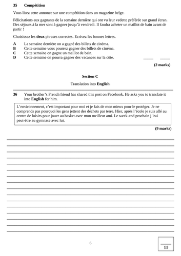aqa-gcse-french-paper-3-reading-adapted-from-paper-1-listening-may