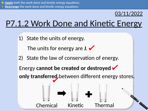 GCSE Physics: Kinetic energy and Work done