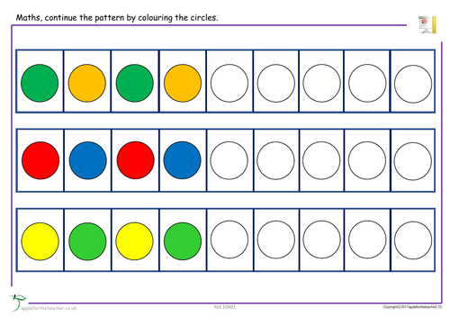 2D Shape Pattern Sequences | Teaching Resources