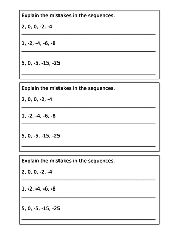 negative number year 5 teaching resources
