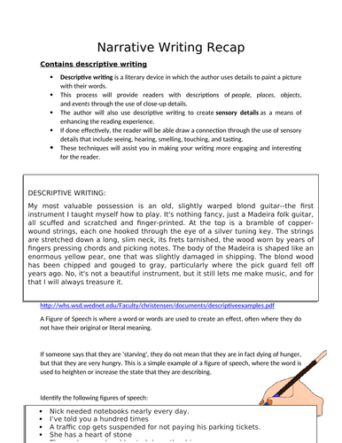 igcse-english-narrative-writing-practice-teaching-resources