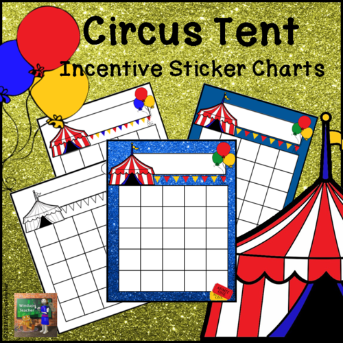 Circus Tent Incentive Sticker Reward Charts