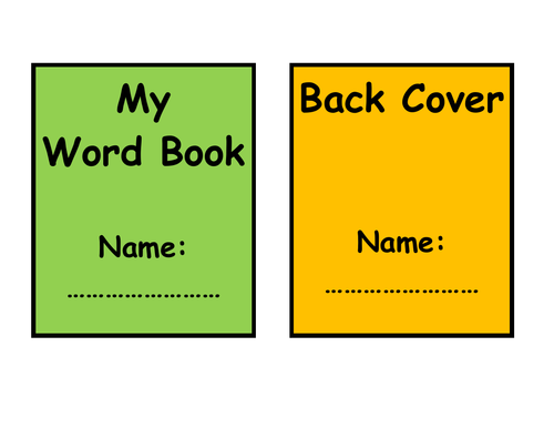 KS1 Personal Dictionary / Word Book