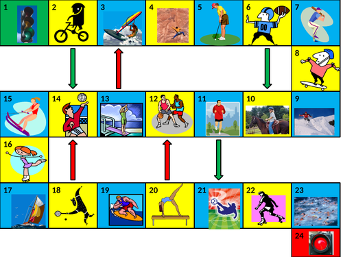 Sports Game Board PowerPoint