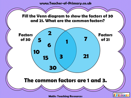 common factors problem solving year 5