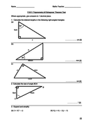 IGCSE Trig / Pythag Test | Teaching Resources