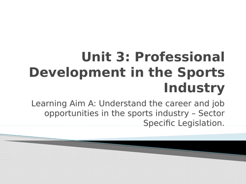 BTEC Sport Level 3 Unit 3 Learning Aim A Part 5