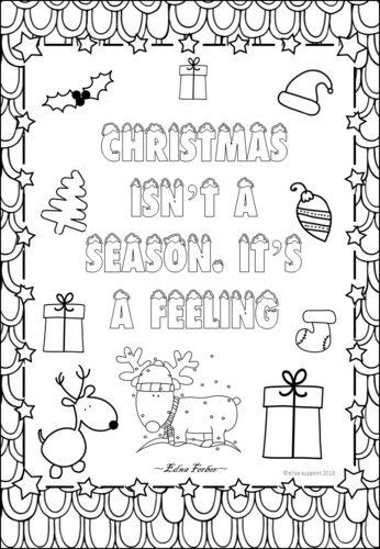 ELSA SUPPORT - Christmas - ADVENT MINDFULNESS COLOURING SHEETS ...